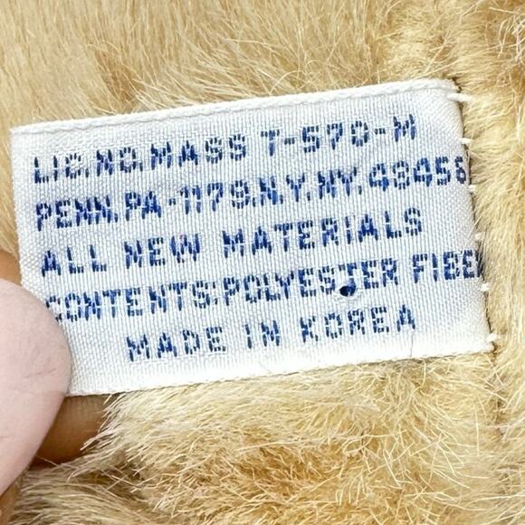 Vintage 1990 World of Smile Teddy Bear 10" Plush Rare Lace Floral Stuffed Animal - Picture 6 of 6